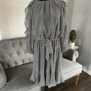 Calvin Klein Black and White Dress